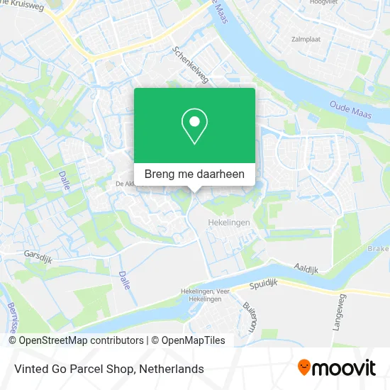 Vinted Go Parcel Shop kaart