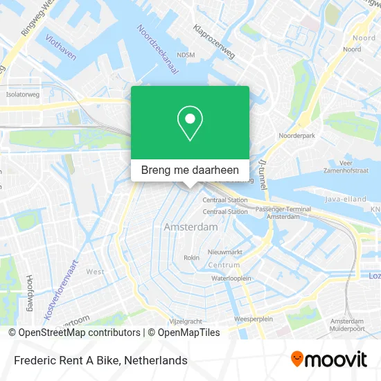 Frederic Rent A Bike kaart