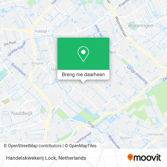 Handelskwekerij Lock kaart