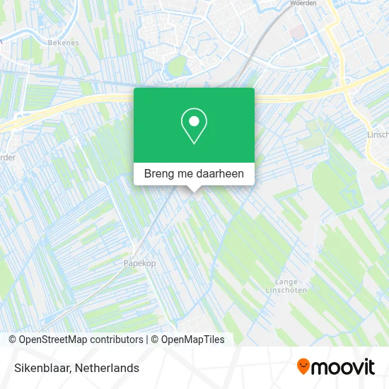 Sikenblaar kaart