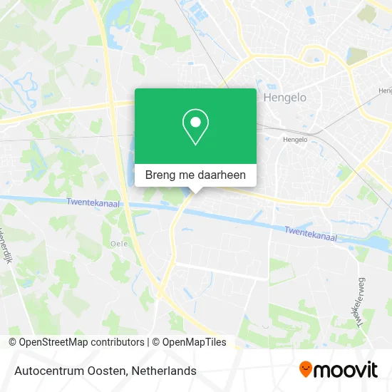 Autocentrum Oosten kaart