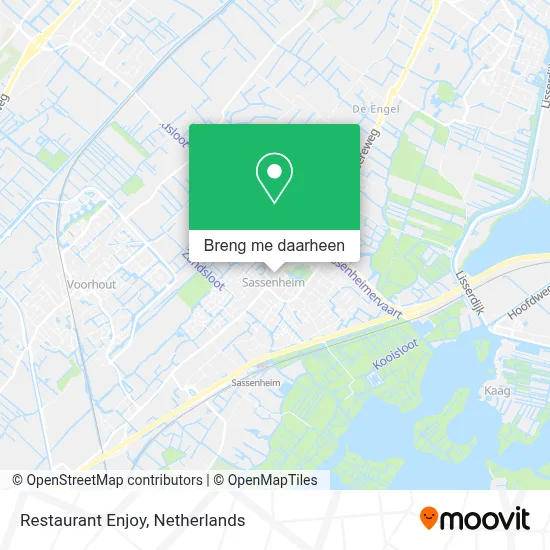 Restaurant Enjoy kaart