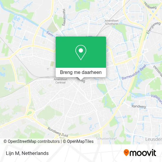 Lijn M kaart