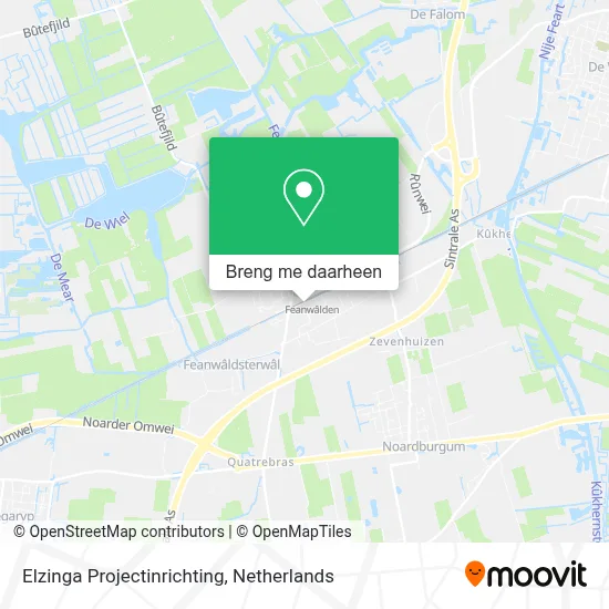Elzinga Projectinrichting kaart