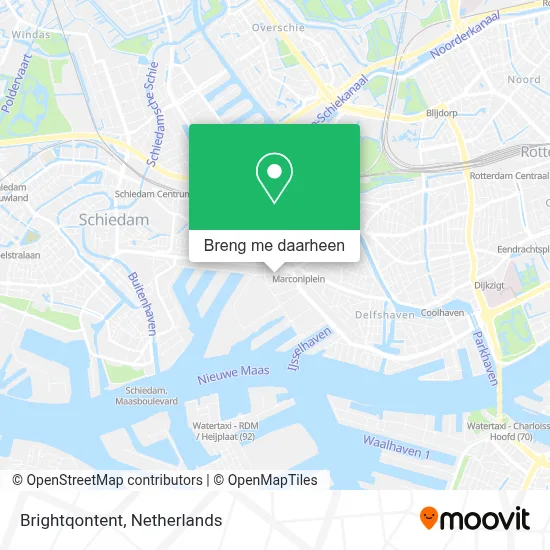 Brightqontent kaart