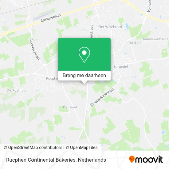 Rucphen Continental Bakeries kaart