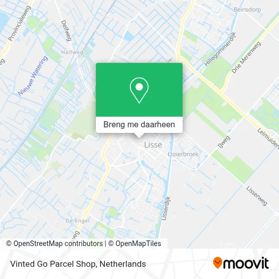 Vinted Go Parcel Shop kaart