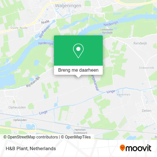 H&B Plant kaart