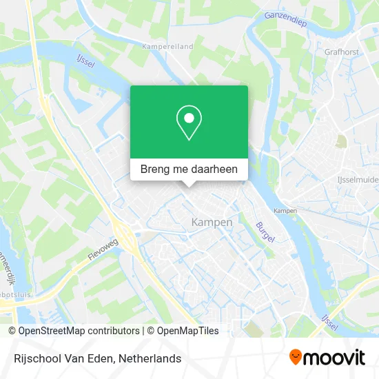 Rijschool Van Eden kaart