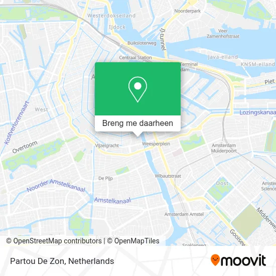 Partou De Zon kaart