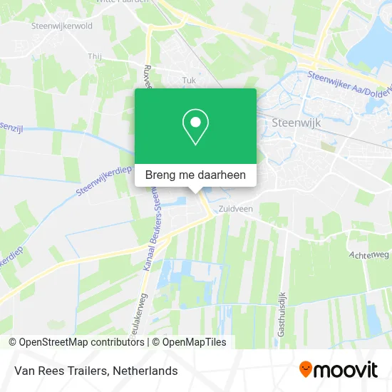 Van Rees Trailers kaart
