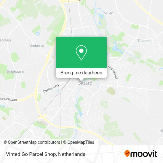 Vinted Go Parcel Shop kaart