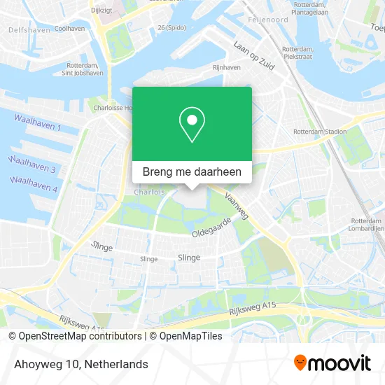 Ahoyweg 10 kaart