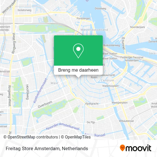 Freitag Store Amsterdam kaart