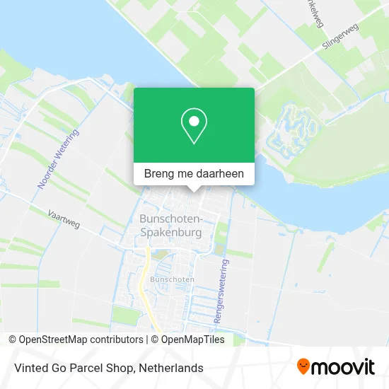 Vinted Go Parcel Shop kaart