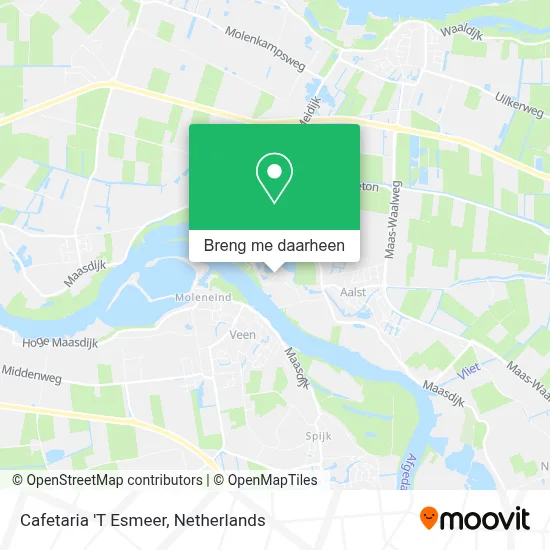 Cafetaria 'T Esmeer kaart