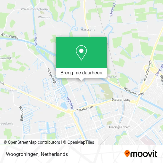 Woogroningen kaart