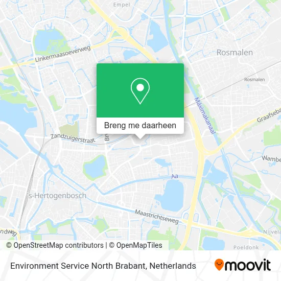 Environment Service North Brabant kaart