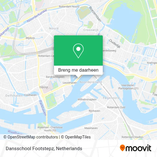 Dansschool Footstepz kaart