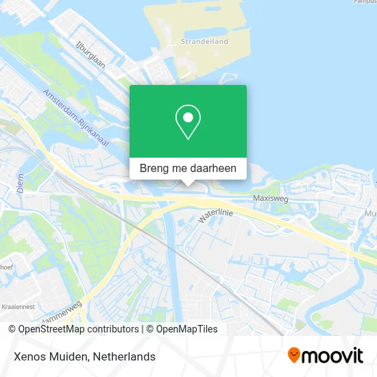 Xenos Muiden kaart