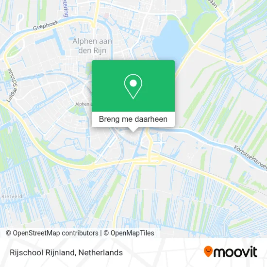 Rijschool Rijnland kaart