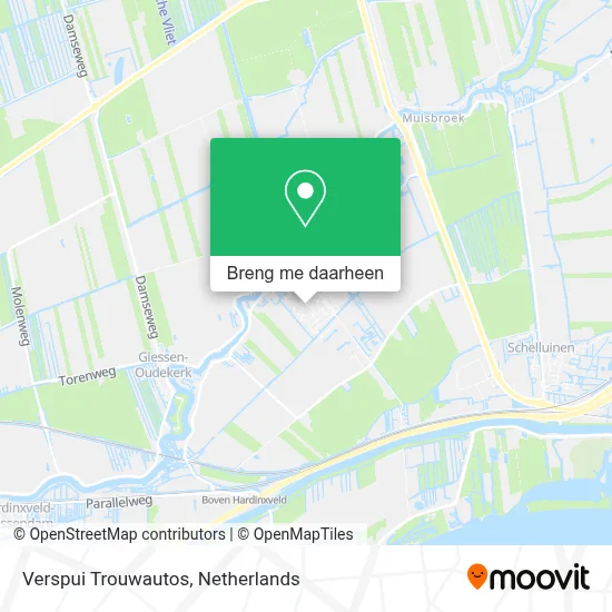 Verspui Trouwautos kaart
