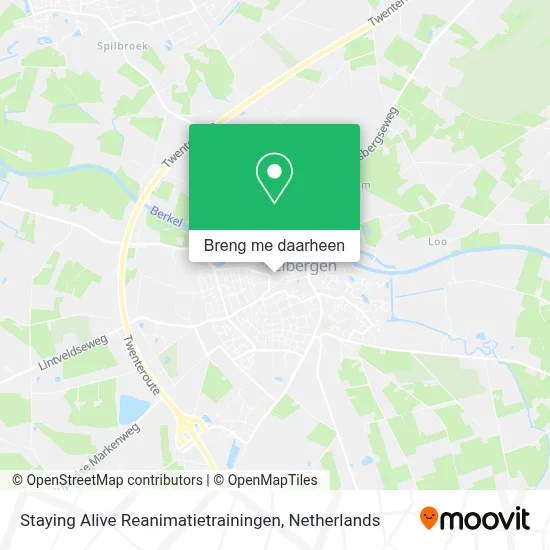Staying Alive Reanimatietrainingen kaart