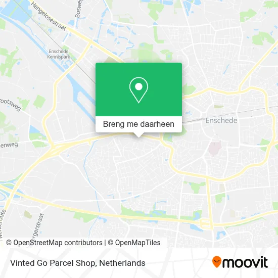 Vinted Go Parcel Shop kaart