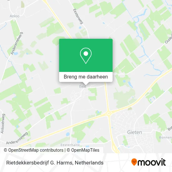 Rietdekkersbedrijf G. Harms kaart