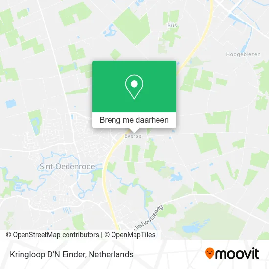 Kringloop D'N Einder kaart