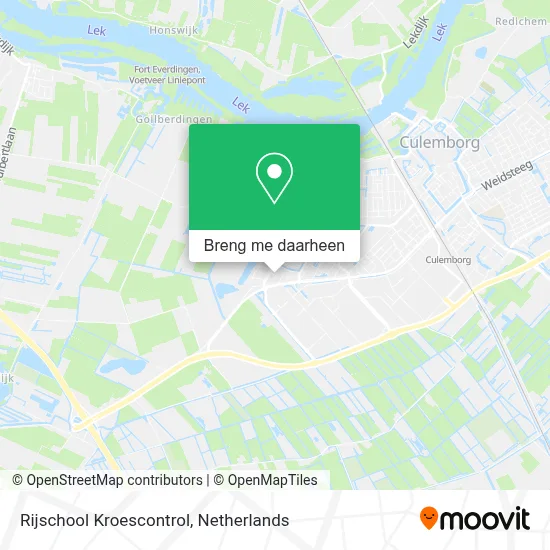 Rijschool Kroescontrol kaart