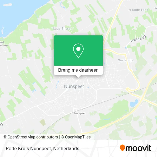 Rode Kruis Nunspeet kaart
