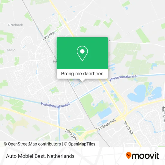 Auto Mobiel Best kaart
