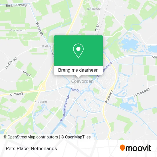 Pets Place kaart