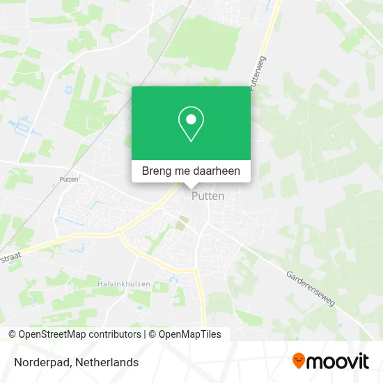 Norderpad kaart