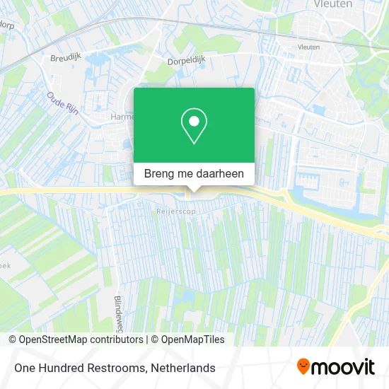 One Hundred Restrooms kaart
