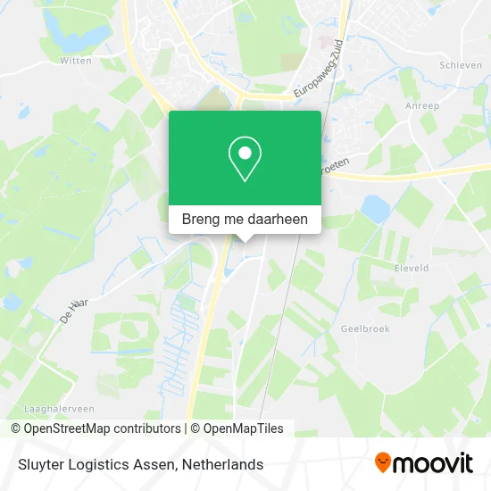 Sluyter Logistics Assen kaart