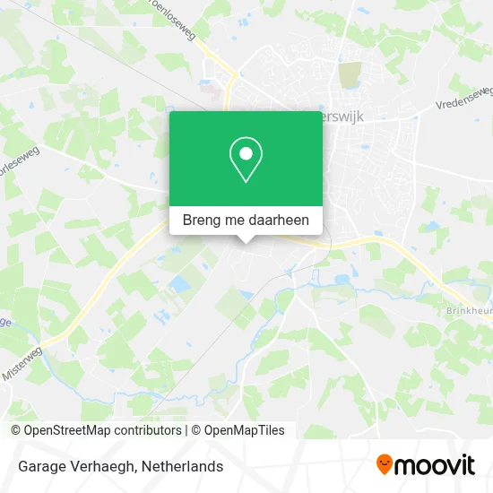Garage Verhaegh kaart