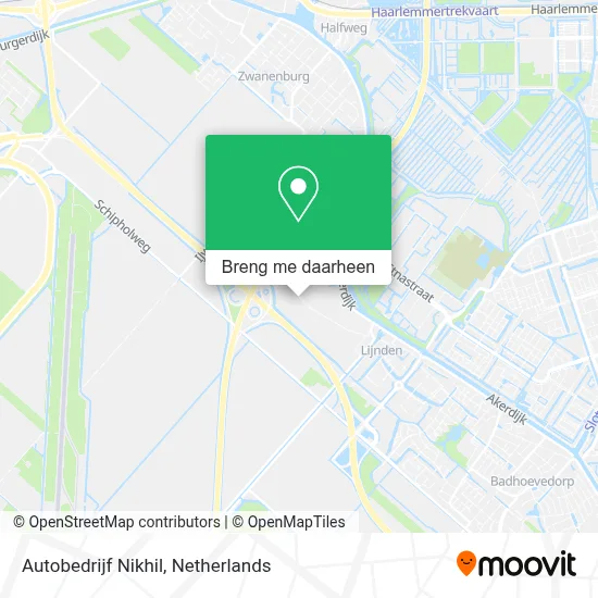 Autobedrijf Nikhil kaart