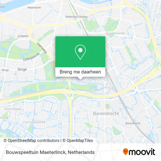 Bouwspeeltuin Maeterlinck kaart
