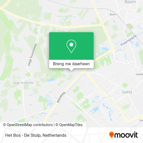 Het Bos - De Stulp kaart