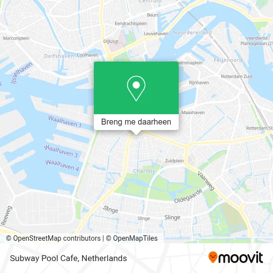 Subway Pool Cafe kaart