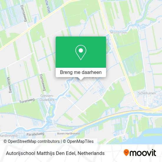 Autorijschool Matthijs Den Edel kaart