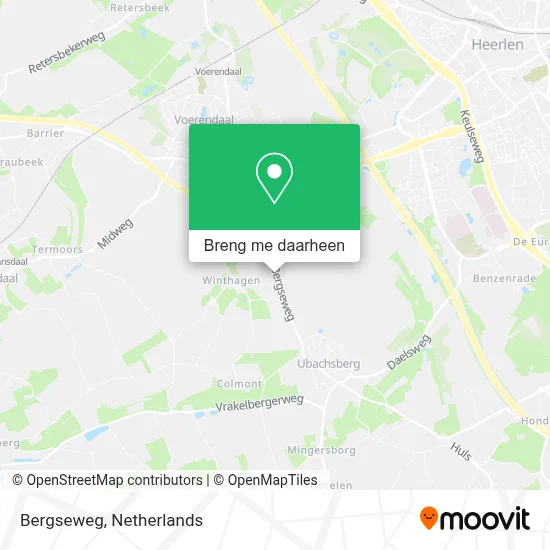 Bergseweg kaart