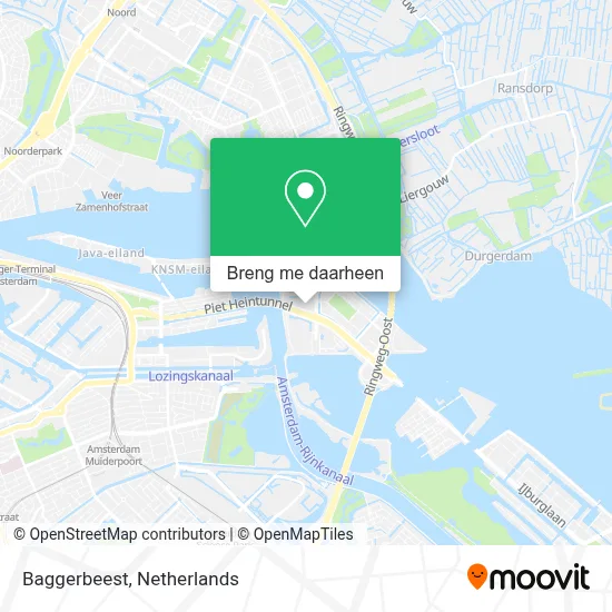 Baggerbeest kaart