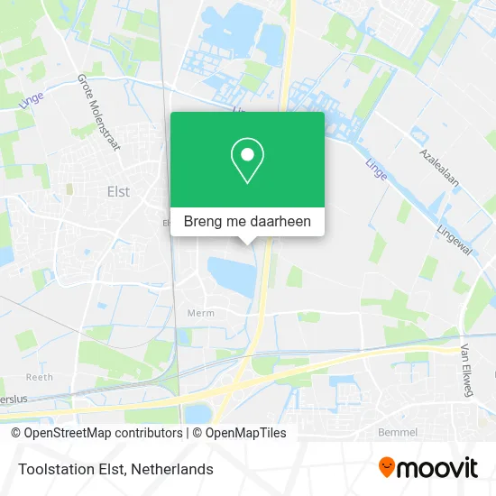 Toolstation Elst kaart