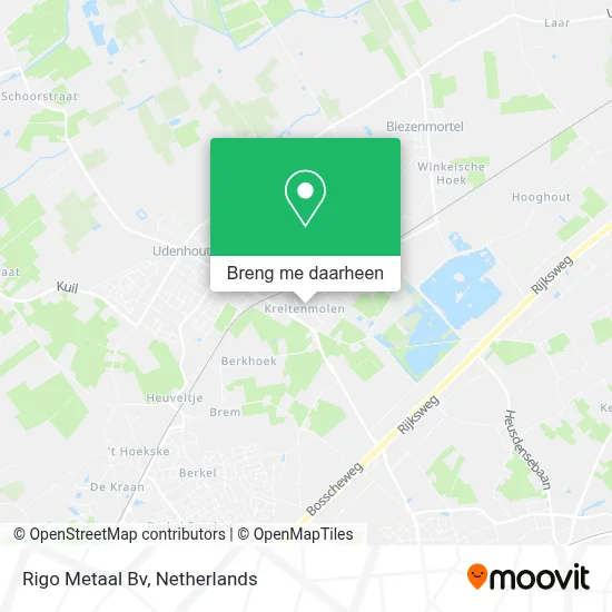 Rigo Metaal Bv kaart