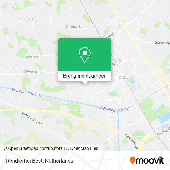 Rendierhei Best kaart