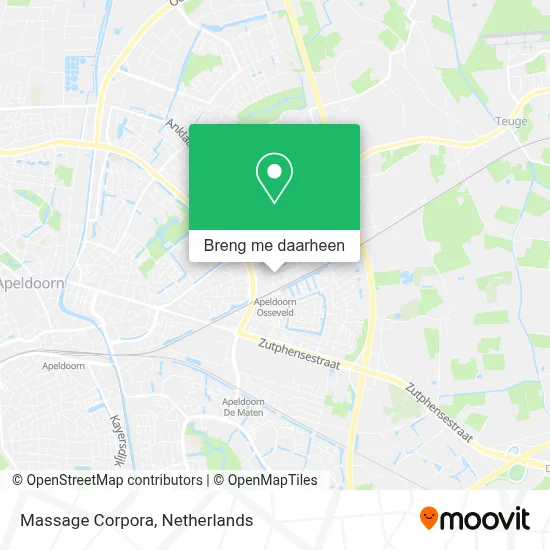 Massage Corpora kaart