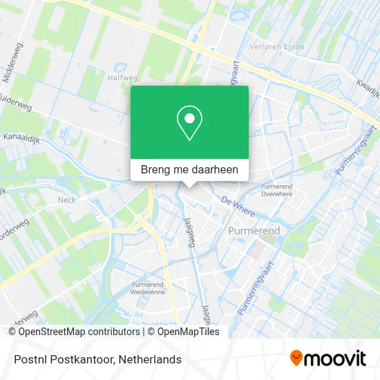Postnl Postkantoor kaart